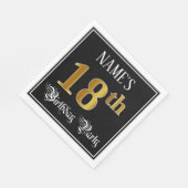 18. Geburtstagsparty - Extravagantes Drehbuch, Imi Serviette (Ecke)