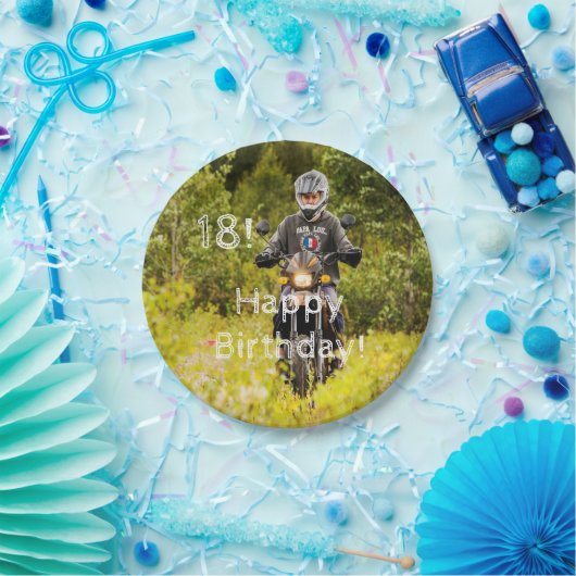 18. Geburtstagsparty Foto Pappteller (Party)