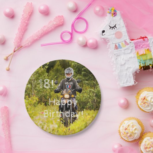 18. Geburtstagsparty Foto Pappteller (Party)