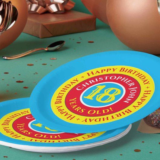 18. Geburtstagsparty Paper Teller