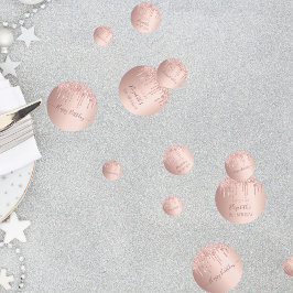 18. Geburtstagsparty Rose Gold Glitzer Tropfen ros Konfetti