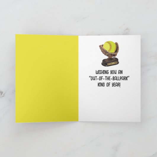 18. GeburtstagsSoftball Karte (Innenseite)