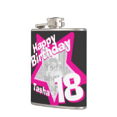 18. Geburtstagsstar Foto Girls angesagt Flasche Flachmann (Links)