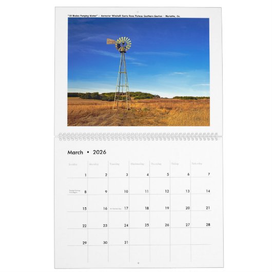18 Goldbarren - Sammlung von Windmühlen Kalender (Mär 2026)