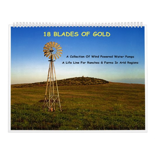 18 Goldbarren - Sammlung von Windmühlen Kalender (Titelbild)