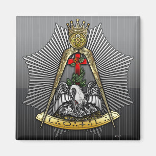 18. Grad: Ritter der Rose Croix Magnet