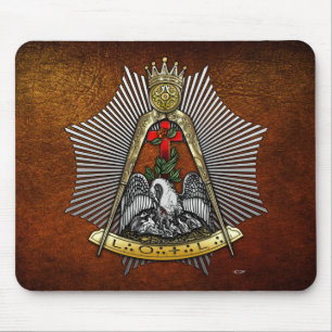 18. Grad: Ritter der Rose Croix Mousepad