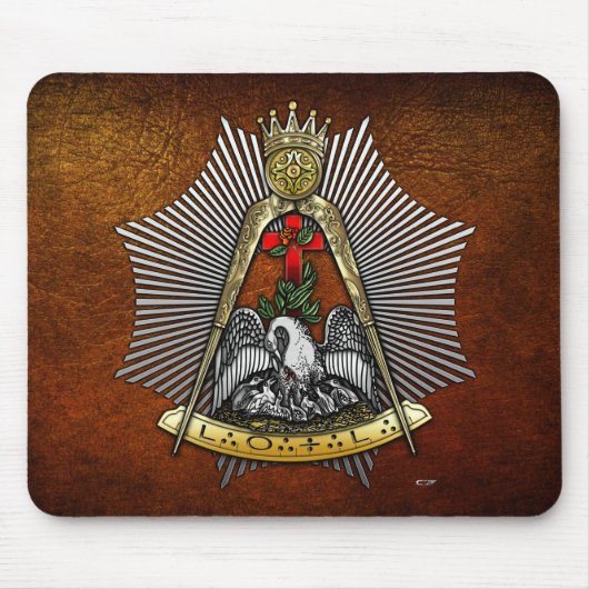 18. Grad: Ritter der Rose Croix Mousepad (Vorne)