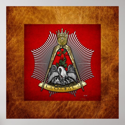 18. Grad: Ritter der Rose Croix Poster (Vorne)