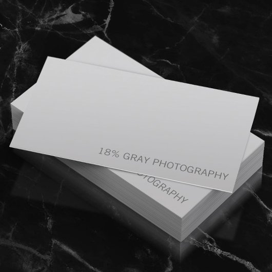 18 % Graukarten-Fotograf QR Code Business Card Visitenkarte