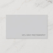 18 % Graukarten-Fotograf QR Code Business Card Visitenkarte (Vorderseite)