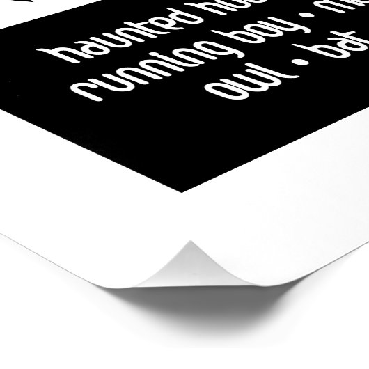 18 Halloween-Tangram-Bilder Poster (Ecke)