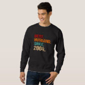18. Hochzeitsjubiläum Bester Ehemann seit 2004 F Sweatshirt (Vorne ganz)