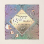 18. Hochzeitstag Acquamarine & Porzellan Schal<br><div class="desc">Für sie zum Jubiläum: ein romantischer Chiffonschal,  der Ihren Meilenstein mit dem traditionellen Porzellan,  dem Katzenauge und den Acquamarine-Geschenken markiert!</div>