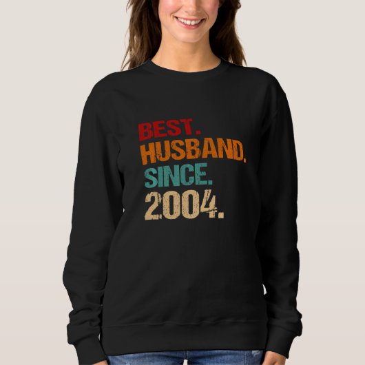 18. Hochzeitstag Bester Ehemann seit 2004 F Sweatshirt (Vorderseite)