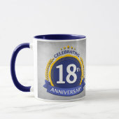 18. Hochzeitstag Kaffeepause Tasse (Links)