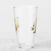 18. Hochzeitstag Porzellan Cat's Auge Glas (Links)