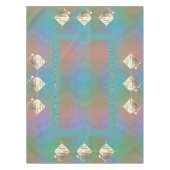 18. Hochzeitstag Porzellan Cat's Eye & Blu Tischdecke (Vorderseite)