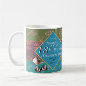18. Hochzeitstag Porzellan Cat's Eye  Kaffeetasse (Links)