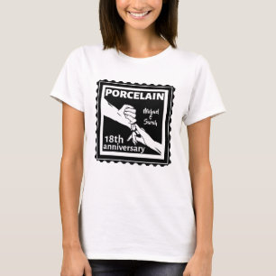 18. Hochzeitstag Porzellan traditionell T-Shirt