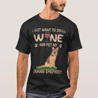 18 Ich will einfach nur Wein trinken und meinen de T-Shirt