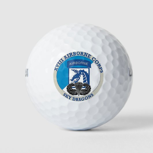 18. Im Flugzeug Corps Golf Balls Golfball (Vorderseite)