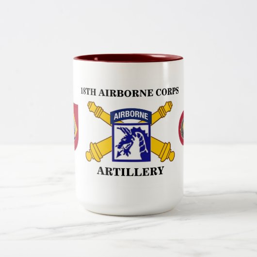 18. IM FLUGZEUG CORPS KÜNSTLERIE-TASSE ZWEIFARBIGE TASSE (Mittel)