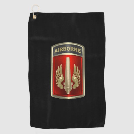 18. Im Flugzeug Pflaster-Artillerie-Brigade Golfhandtuch (Vorderseite)