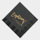 18 individuelle Name für Skripte und Schlüsseltext Servietten Mit Folie (Rechts)