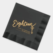 18 individuelle Name für Skripte und Schlüsseltext Servietten Mit Folie (Links)