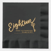 18 individuelle Name für Skripte und Schlüsseltext Servietten Mit Folie (Vorderseite)