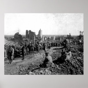 18. Infanterie in St. Baussant Poster