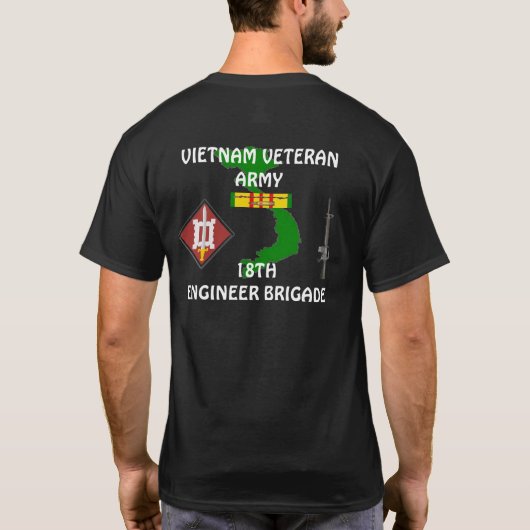 18. Ingenieur-Brigaden-Vietnam-T - Shirt (Rückseite)