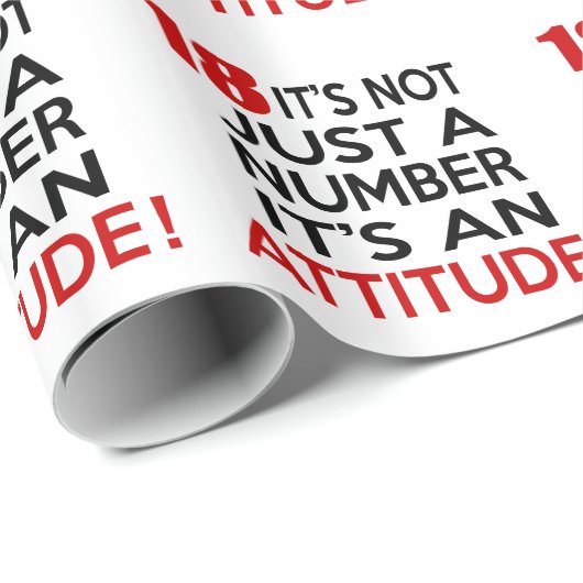 18 ist es nicht gerade eine Zahl, die es eine Geschenkpapier (Rolleneckpunkt)