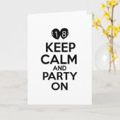 18. Jahr Geburtstagsdesigns Karte (Gelbe Blume)