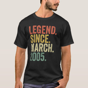 18 Jahre alt 18. Geburtstag seit März 2005 T-Shirt