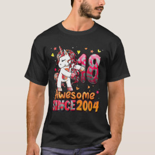 18 Jahre alt Einhorn Flossing 18. Geburtstagsmädch T-Shirt