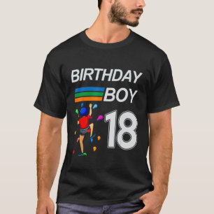 18 Jahre alt Geburtstag Bouldering Rock Climbing f T-Shirt