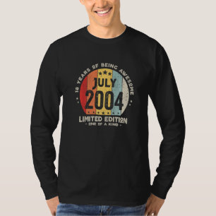 18 Jahre alt Juli 2004 18. Geburtstag 1 T-Shirt
