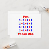 18 Jahre alt! Karte (Vorderseite/Rückseite Beispiel)