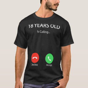 18 Jahre alt ruft Niedlichen Glückwunsch zum 18. G T-Shirt