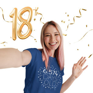 18 Jahre alt T Shirt in Tage