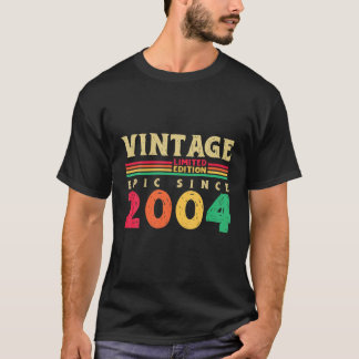 18 Jahre alt Vintag 2004 Limited Edition 18. Gebur T-Shirt