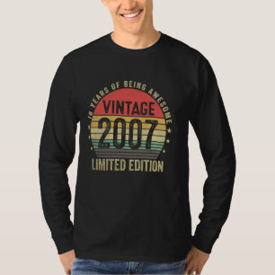 18 Jahre Alte Geschenke Vintag 2007 Funny 18. Gebu T-Shirt