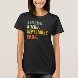 18 Jahre alte Legende Seit September 2004 18. Bir T-Shirt