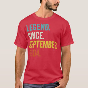 18 Jahre alte Legende Seit September 2004 18. Gebu T-Shirt