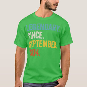 18 Jahre alter Legendär seit September 2004 18. B T-Shirt