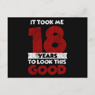 18 Jahre alter Tag sah ich gut aus 18. Geburtstag Postkarte