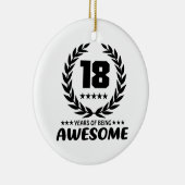 18 Jahre des Seins fantastisch Keramik Ornament (Rechts)
