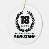 18 Jahre des Seins fantastisch Keramik Ornament (Links)
